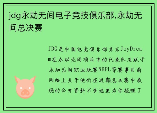 jdg永劫无间电子竞技俱乐部,永劫无间总决赛